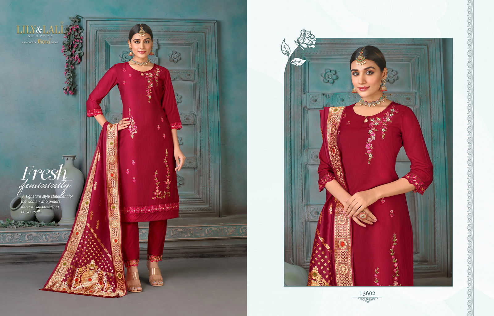 Hasmeena Viscose Fabric Readyment Suits Catalog